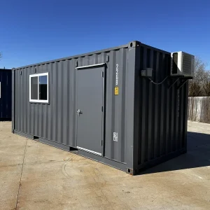 20ft  Shiplap 120V Shipping Container Office Minisplit