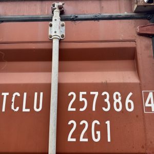 Tall –Used Shipping Storage Container-Wind and Watertight – RED